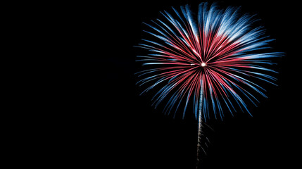 Colorful fireworks display lighting up the night sky during celebration event