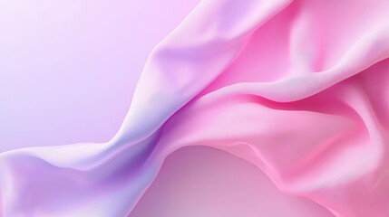Fototapeta premium Flowing pink studio fabric elegance