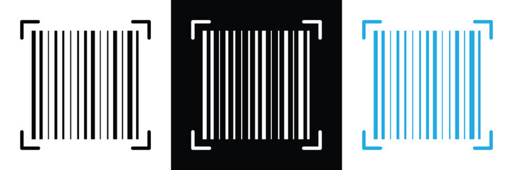 Barcode icon. flat style bar code vector on white background. vector illustration. bar code scan label for product price tag, Barcode vector icon with numbers. Easily editable in eps 10.