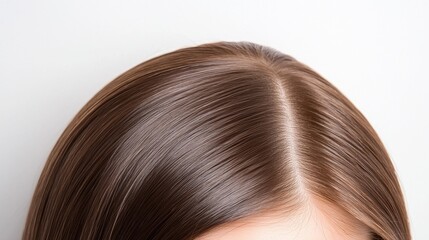 Fototapeta premium Hair care techniques indoor close-up