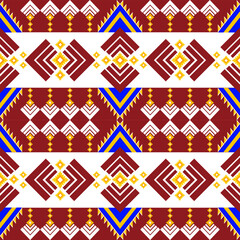 Abstract ethnic geometric pattern design for background or Wallpaper.