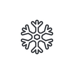 Winter Snowflake line icon