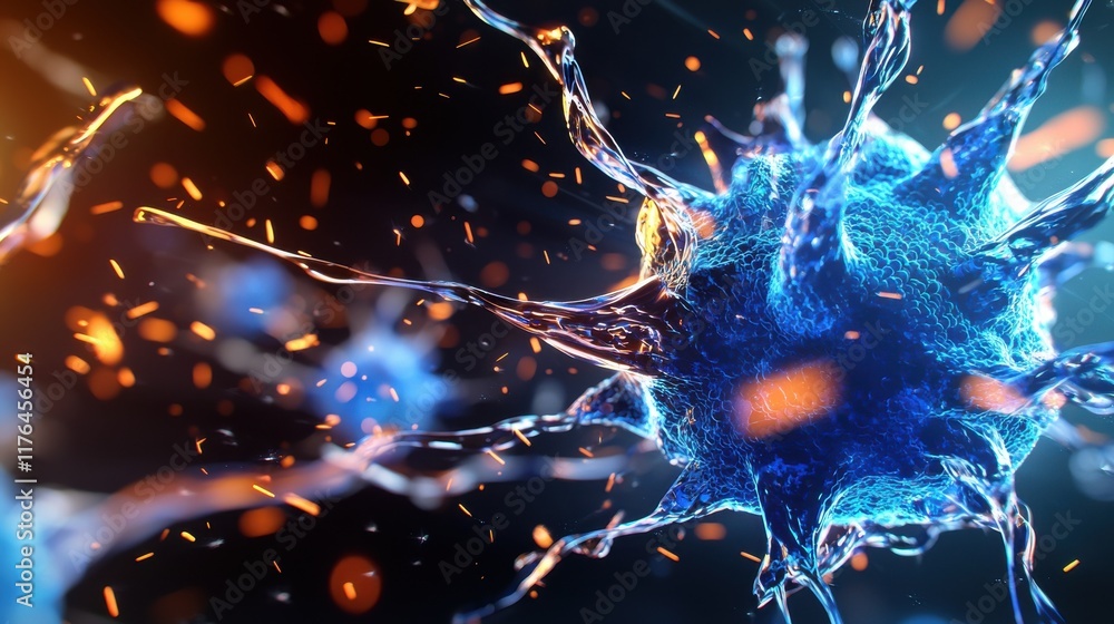 Aufkleber virus explosion in laboratory science image macro view