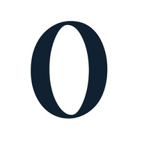 Numeric isolated on white background.