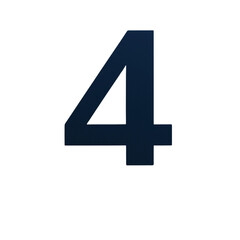 Numeric isolated on white background.