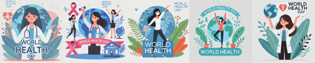 Women celebrating World Health Day