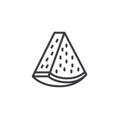 Summer Watermelon line icon