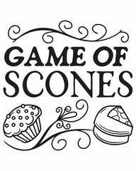 Game of Scones typography t shirt design
