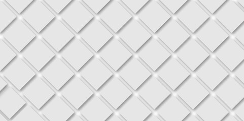 Abstract white and grey minimal concept texture modern square shape background, design for template, texture, poster, presentation banner design, vector illustration.