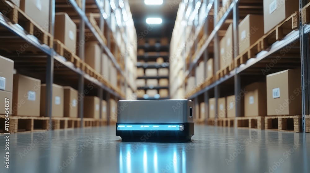 Poster collaborative robot in a smart warehouse environment with efficient automation and logistics solutio