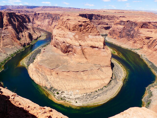 beautiful overlook of horseshoe bend 
