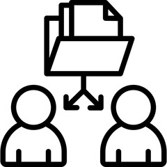 Obraz premium File Sharing Icon