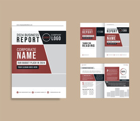 Creative business presentation template design, Multipage company profile Brochure template, Company Portfolio