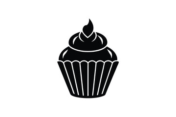 cupcake isolated on white background