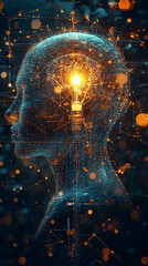 AI  Innovation  Network  Digital Brain  Idea  Lightbulb  Technology Concept