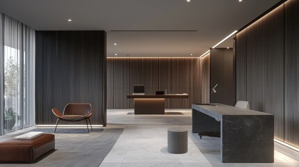 Minimalist Office Workspace