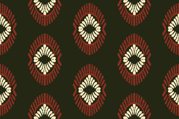 Ethnic ikat design Aztec tribal african art. Seamless pattern in tribal, folk embroidery, and Mexican style. Geometric ornament. Design for print fabric carpet, wallpaper, clothing, wrapping, fabric,	