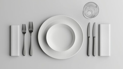 Elegant Minimalist Table Setting