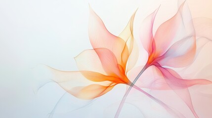 Minimalist Abstract Floral Background