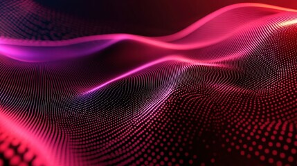 Abstract Futuristic Background with Technology Wave Patterns and Vibrant Colors for Modern Design and Digital Projects