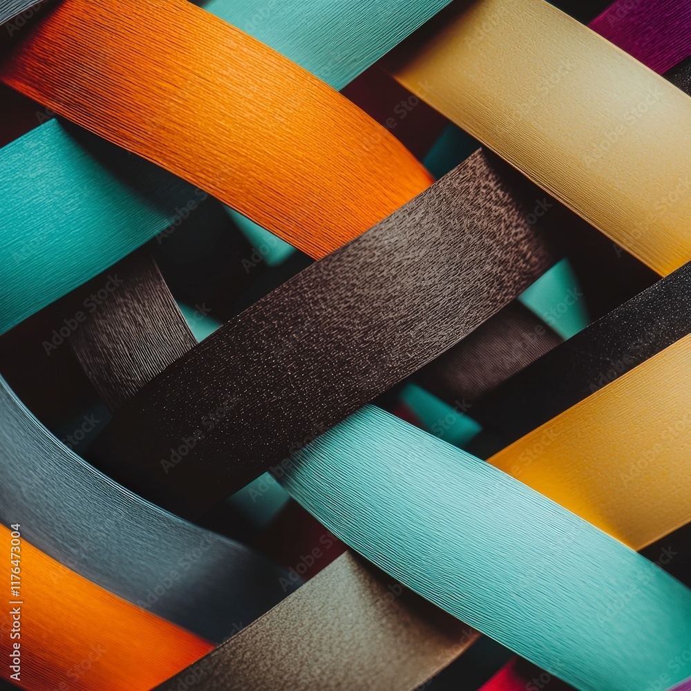 Aufkleber abstract colorful paper weave texture background design