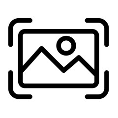 Screenshot Icon, Simple Line Icon