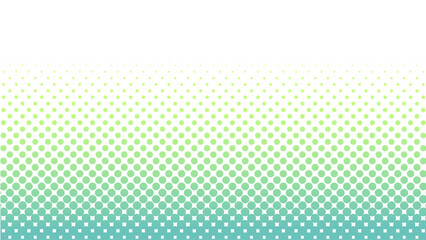 Dotted gradient vector illustration, green halftone background