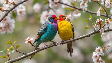 Fototapeta premium red and yellow macaw