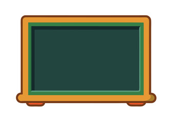 Chalkboard flat illustration on white background

