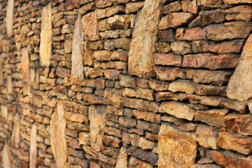 Brown Stone Wall Texture Background
