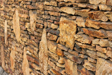 Brown Stone Wall Texture Background