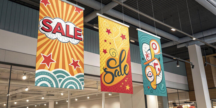 A Collection of Sale Banners for Promotional Use