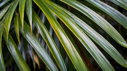Quindio Wax Palm Leaves in Focus: A Detailed Look at Nature’s Texture