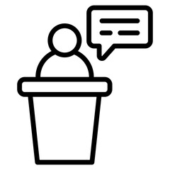 Public Speaker Icon
