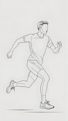 Obraz premium illustration of a person running