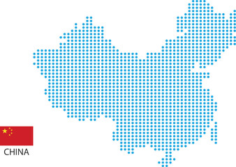 Fototapeta premium China Simple Map
