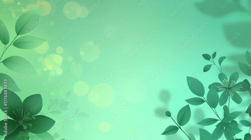 Aufkleber abstract green gradient background with grainy texture. colorful abstract background , isolated on w