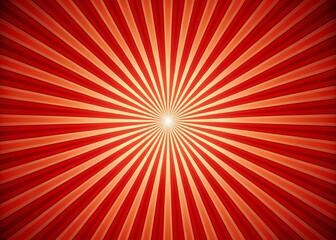Vintage Red Sunburst Rays Abstract Background - Retro Dynamic Ray Pattern Design for Artistic Projects