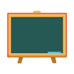 Chalkboard flat illustration on white background

