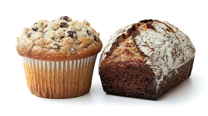 Delicious Muffins and Artisan Bread Bakery Showcase Kitchen Close-up Culinary Delights