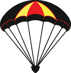 Parachute icon. Delivery service symbols. Vector illustration