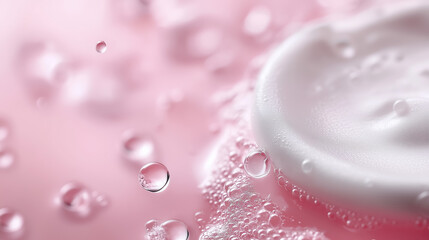 Fresh clean background with zinc accents, designed for health and wellness ads.