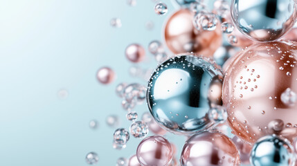 Dewy and Radiant Manganese Drops Highlighted on a Clean Background for Ads