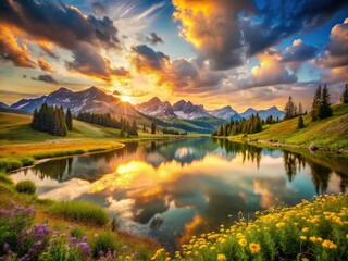 Stunning Landscape Photography: Breathtaking Nature Scenes, Serene Views, Picturesque Scenery, Majestic Mountains, Rolling Hills, Tranquil Waters