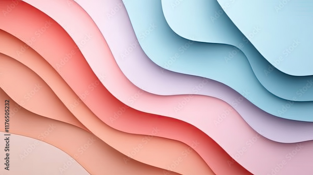 Poster abstract texture-inspired wallpaper with layers of soft hues and rich gradients, offering a peaceful