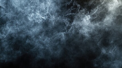 Obraz premium Abstract wallpaper with a dark, smoky background filled with glowing bright lines and light, leaving room for copy or logo placement.