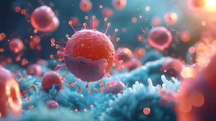 Virus background.