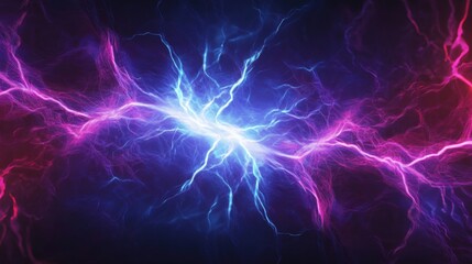 Fototapeta premium Glowing Abstract Electrical Network, intricate lines weave together, creating a vibrant representation of connectivity and energy flow.