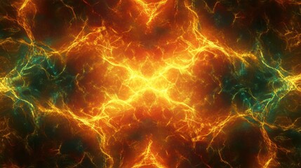 Fototapeta premium Glowing Abstract Lines of an Electrical Network, vibrant interconnected pathways, dynamic energy flow, modern digital aesthetics