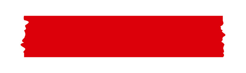 マスキングテープ　赤　シルエット　単体　ベクター